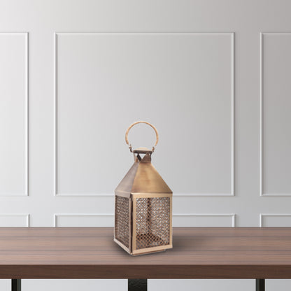 Small Club Metal Rattan Lantern - ipse ipsa ipsum