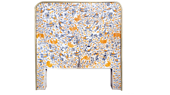 Armenian Bone Inlay Headboard - ipse ipsa ipsum