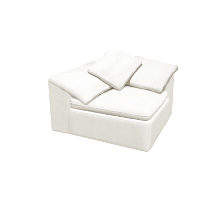 Floating White Sofa - Corner - ipse ipsa ipsum