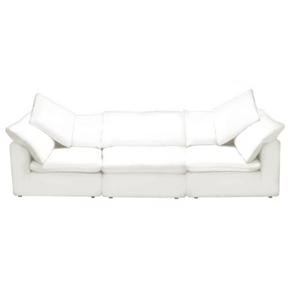 Floating White Sofa Sectional - Triple - ipse ipsa ipsum