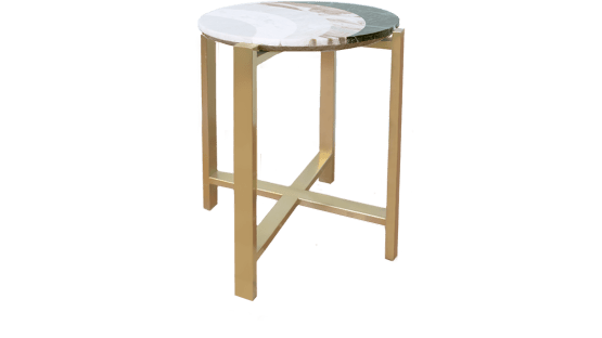 Layered Marble Side Table - ipse ipsa ipsum