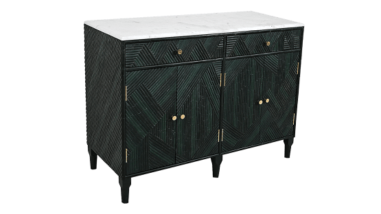 Biophilia Dark Green Bone Inlay Sideboard - ipse ipsa ipsum